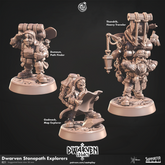 Dwarven Deepvein Delver 3D-printed model